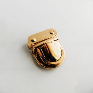 Broche sapo unidad 2 puntos dorado 4x 3.5cm