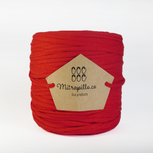 Trapillo algodón licrado rojo