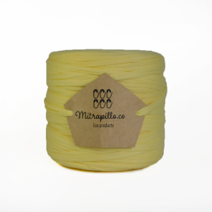 Trapillo algodón licrado amarillo bebé