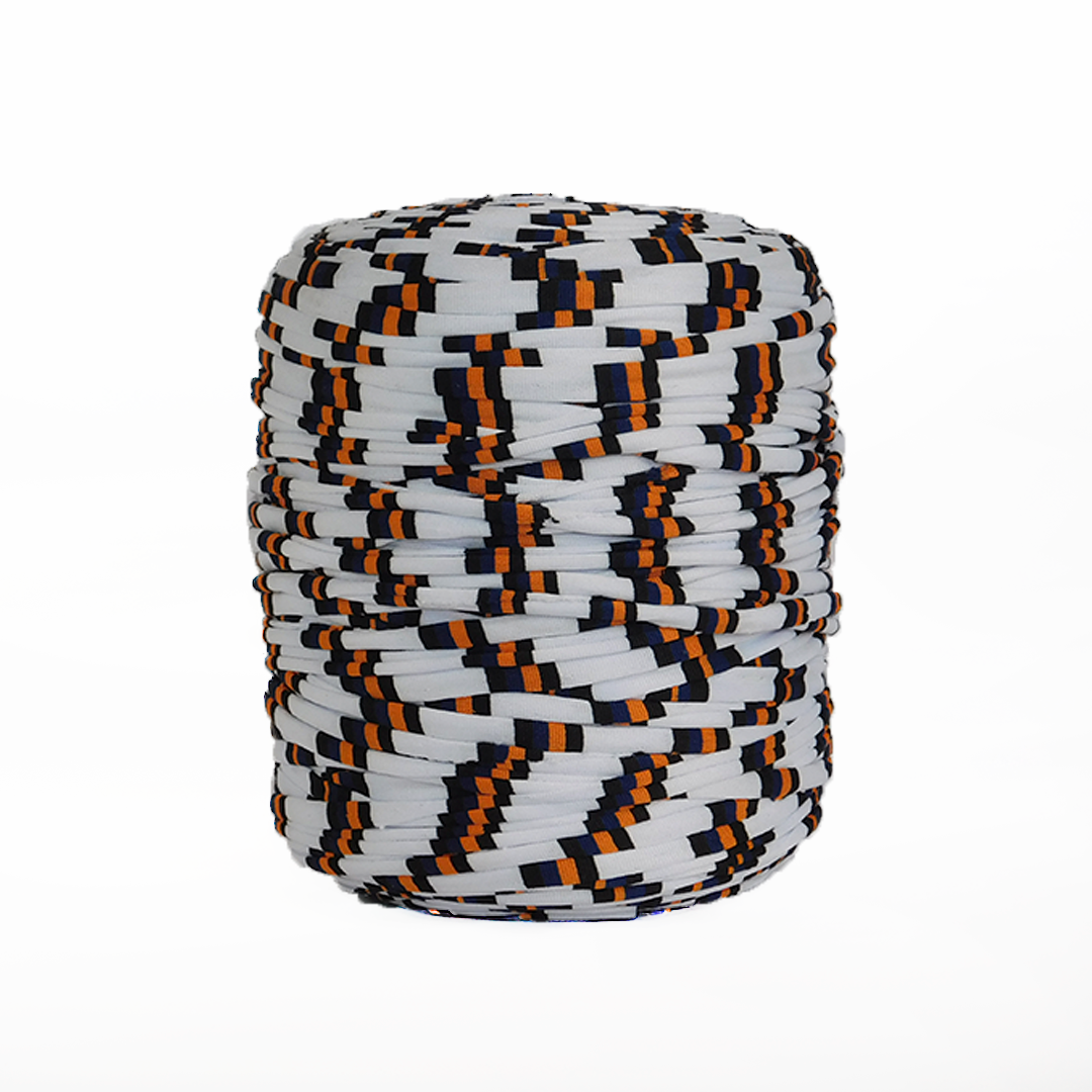 Trapillo estampado naranja rayas - Imagen 2