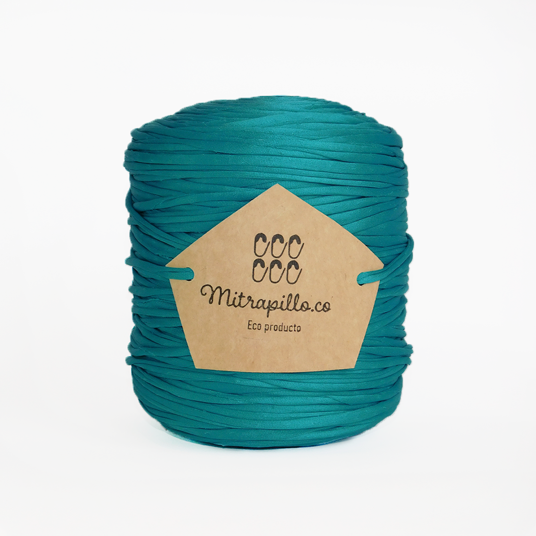 Trapillo licra pluma verde jade