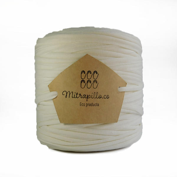 Trapillo algodón extralicrado blanco crema