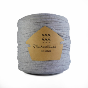Trapillo algodón licrado gris hielo