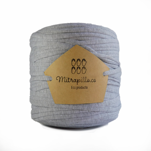 Trapillo algodón licrado gris hielo