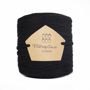 Trapillo algodón licrado negro