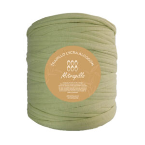 Trapillo algodón licrado verde pistacho