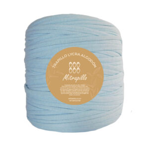 Trapillo algodón licrado azul bebe