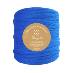 Trapillo algodón licrado azul rey