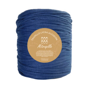 Trapillo algodón licrado azul oscuro