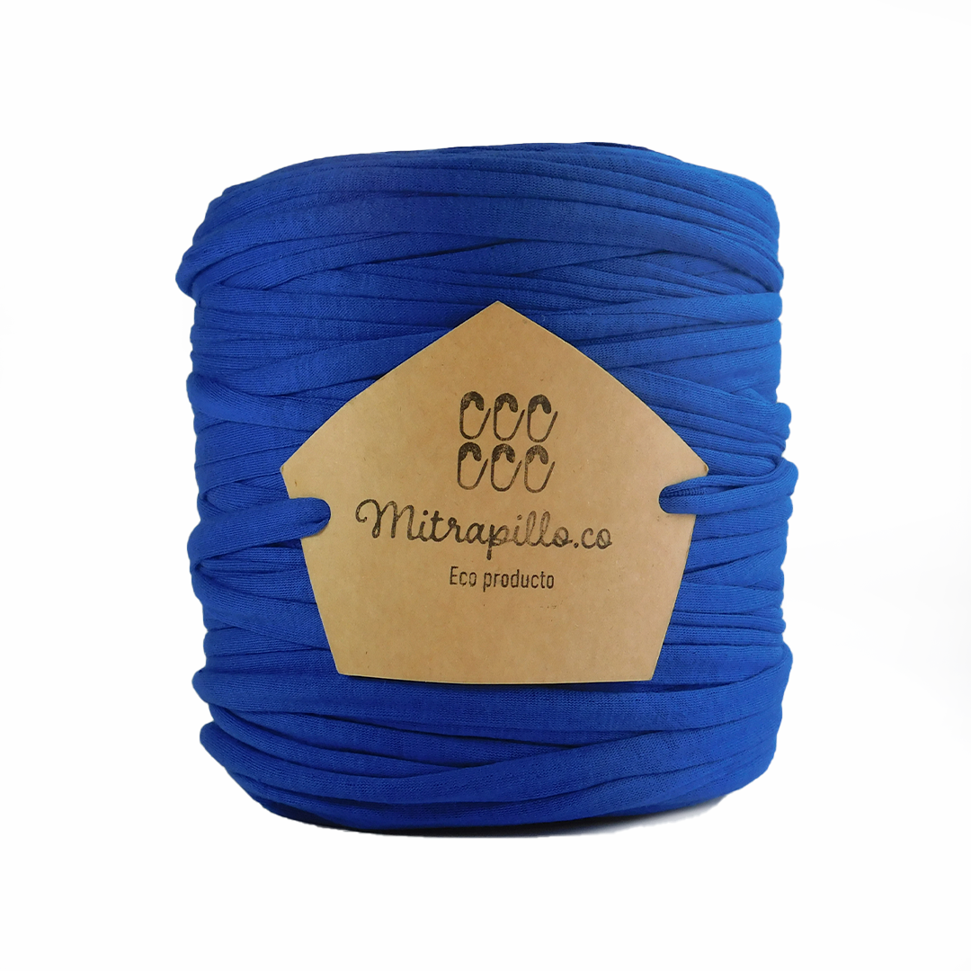 Trapillo algodón licrado azul rey