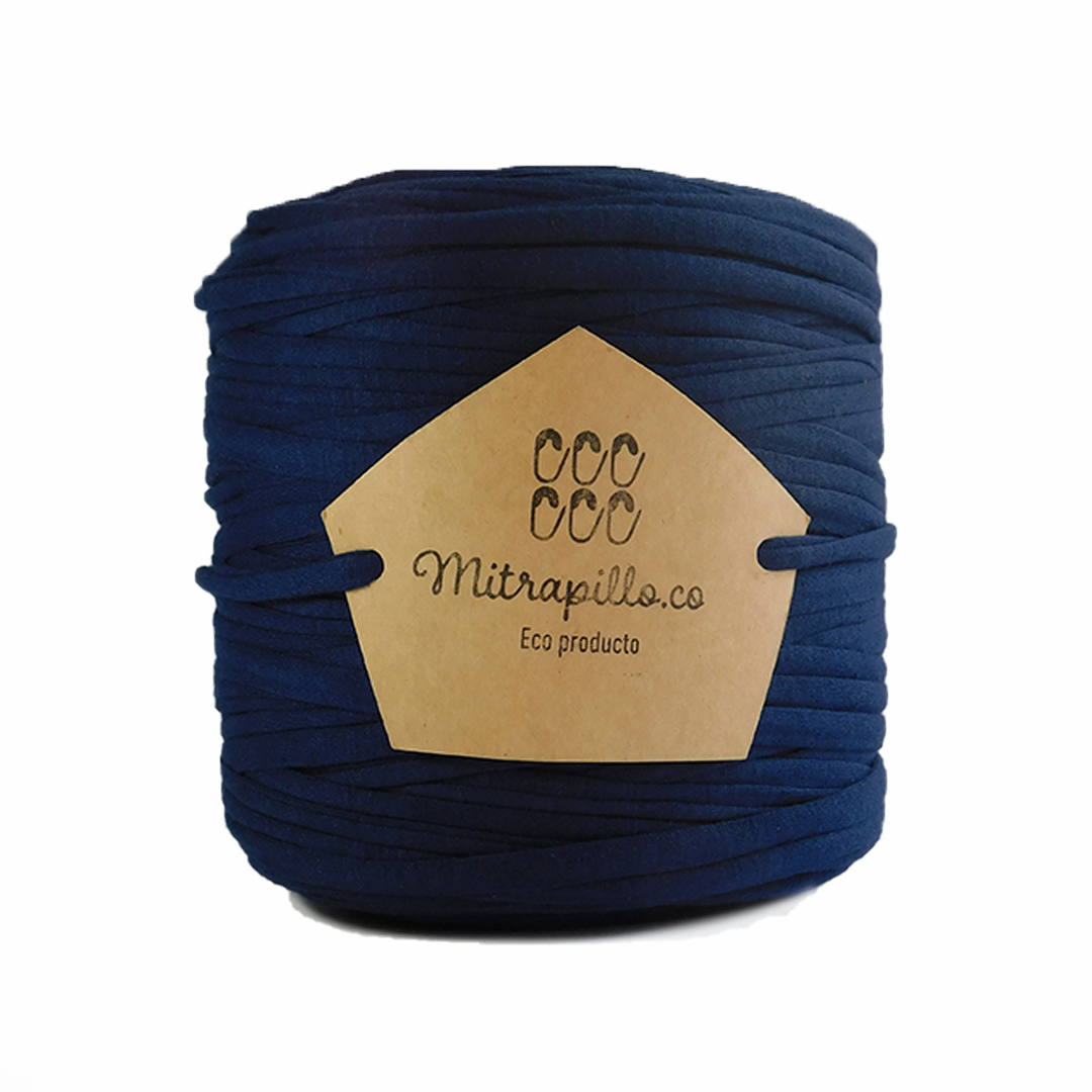 Trapillo algodón licrado azul oscuro