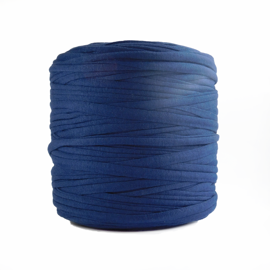 Trapillo algodón licrado azul oscuro - Imagen 2