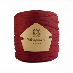 Trapillo algodón extralicrado rojo borgoña