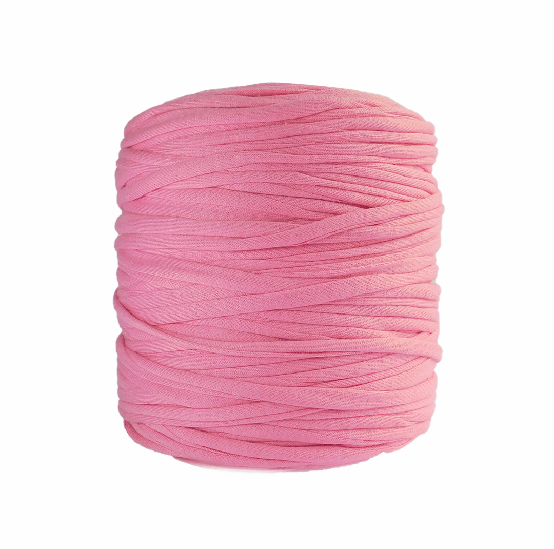 Trapillo algodón licrado rosa chicle - Imagen 2