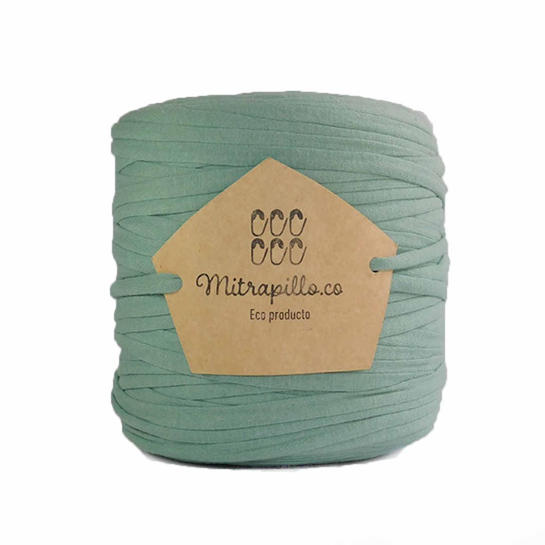 Trapillo algodón licrado verde oliva claro