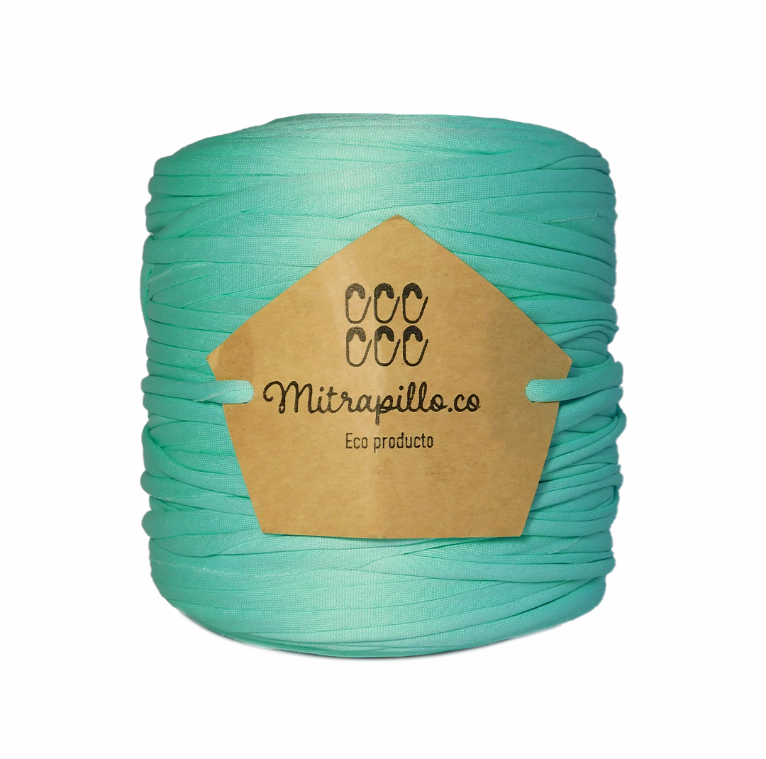 Trapillo pluma verde aguamarina