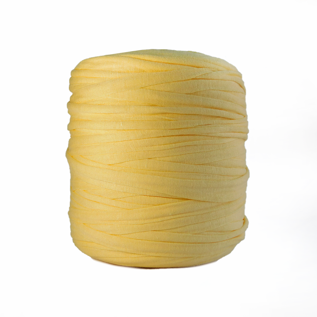 Trapillo algodón extralicrado amarillo crema - Imagen 2