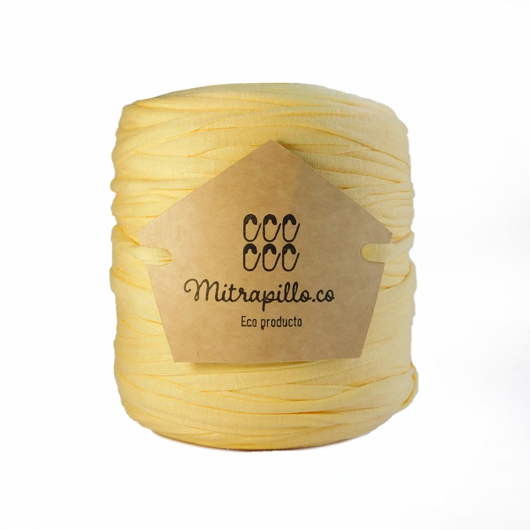 Trapillo algodón extralicrado amarillo crema