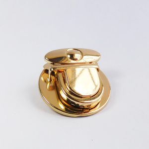 Broche punto redondo dorado