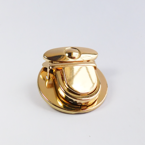 Broche punto redondo dorado