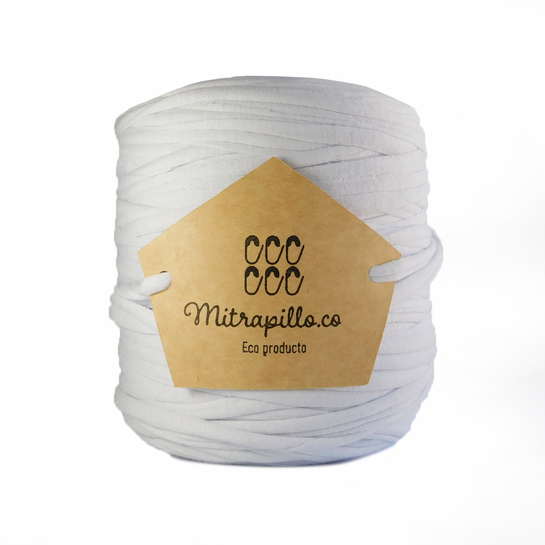 Trapillo algodón licrado blanco leche