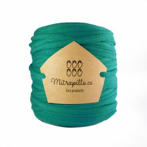 Trapillo algodón licrado verde turquesa