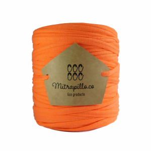Trapillo algodón licrado mandarina fluor