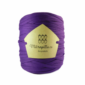 Trapillo algodón licrado morado purpura
