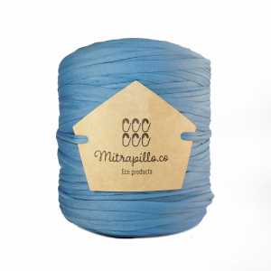 Trapillo pluma azul hortensia