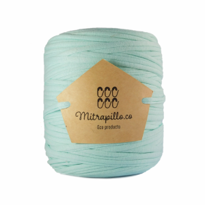 Trapillo algodón licrado verde menta