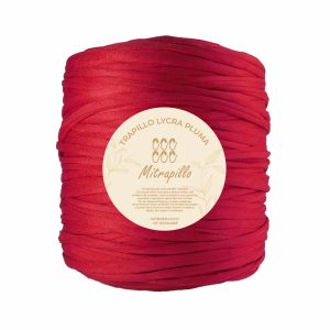 Trapillo pluma rojo cereza