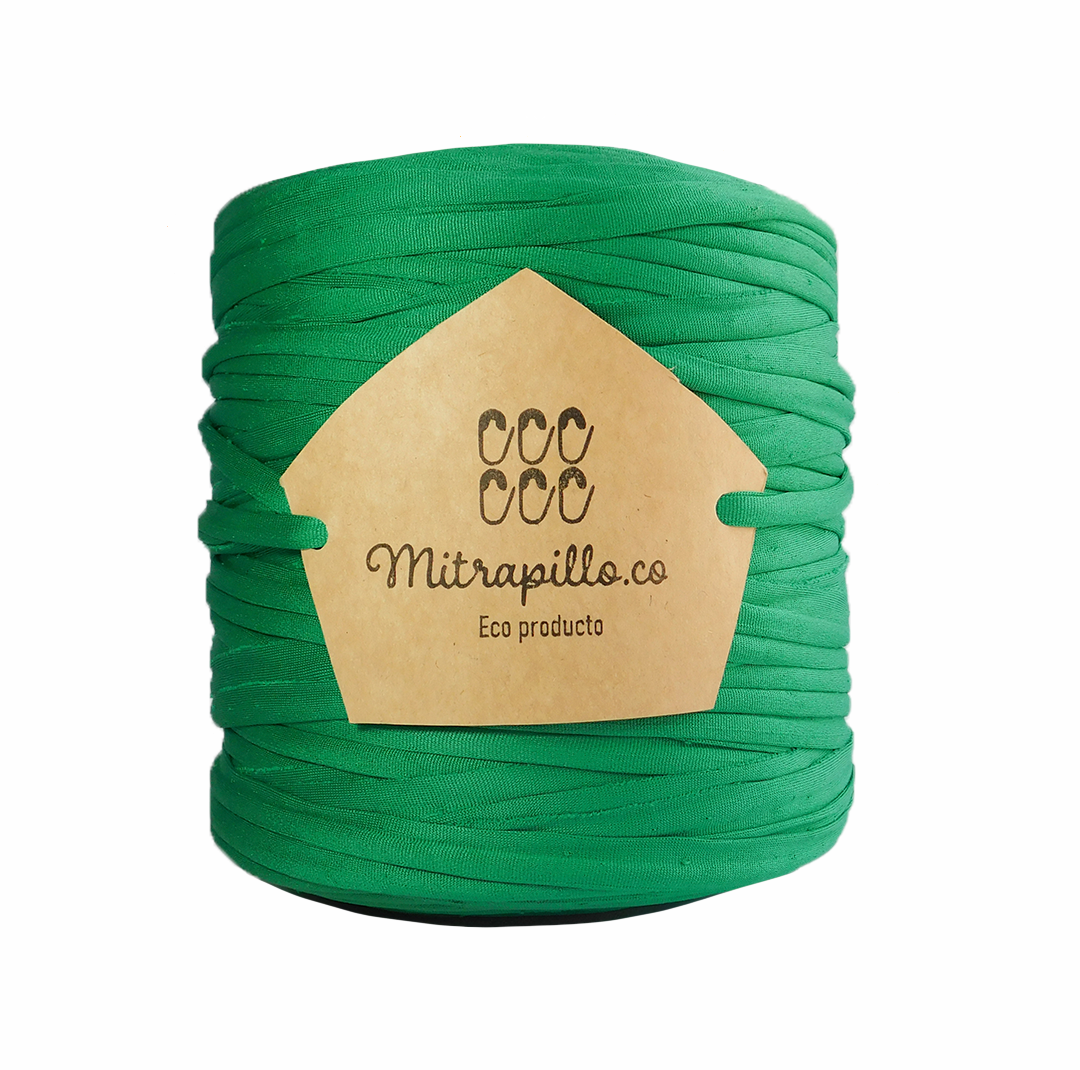 Trapillo pluma verde navidad