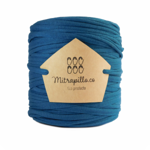 Trapillo algodón licrado Azul petróleo