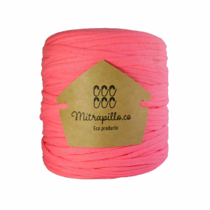 Trapillo algodón licrado Rosa flúor