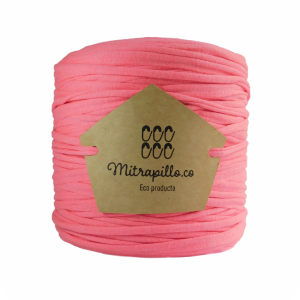 Trapillo algodón licrado rosa chicle