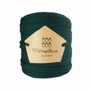 Trapillo algodón licrado verde esmeralda