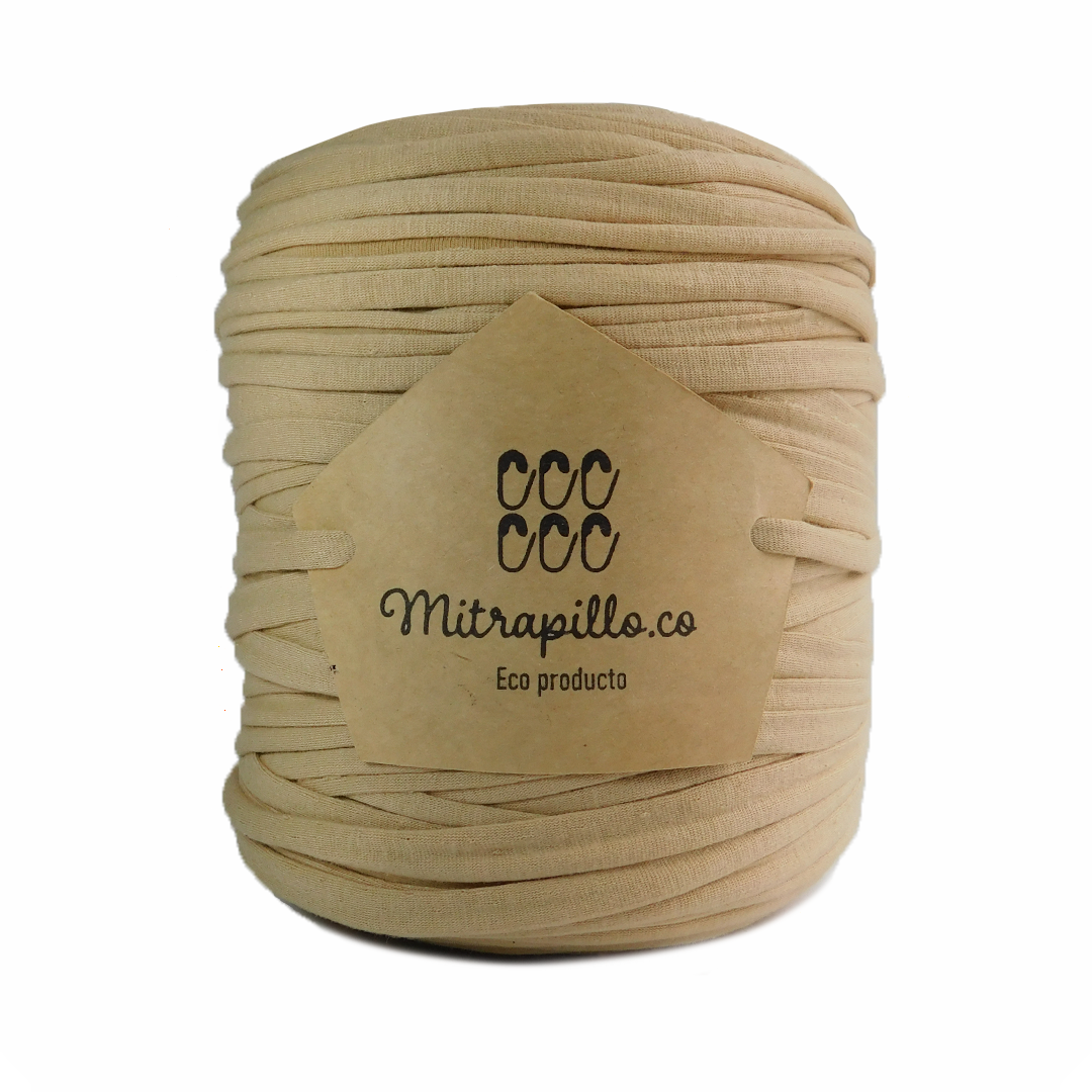 Trapillo algodón licrado arena