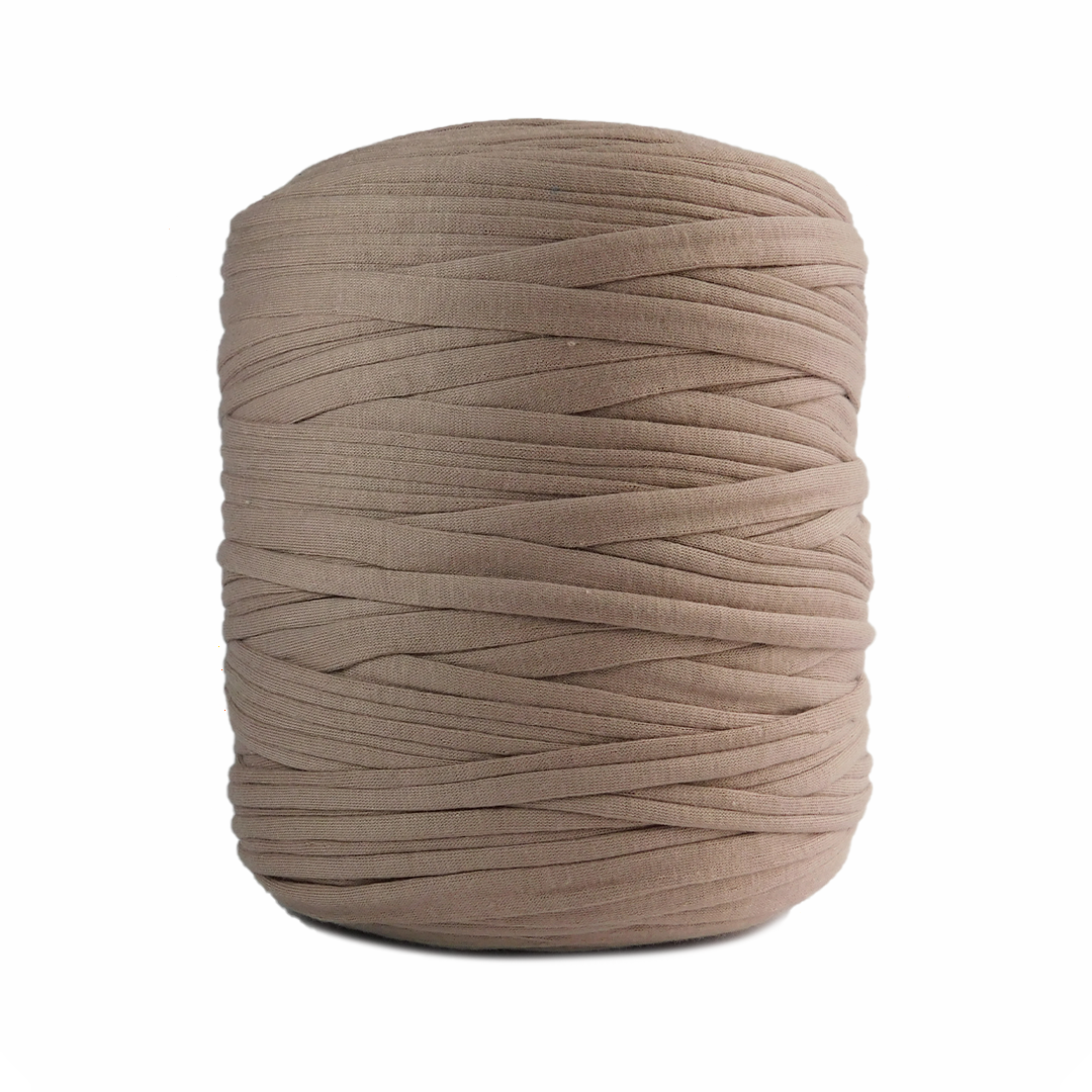 Trapillo algodón licrado café tierra - Imagen 2