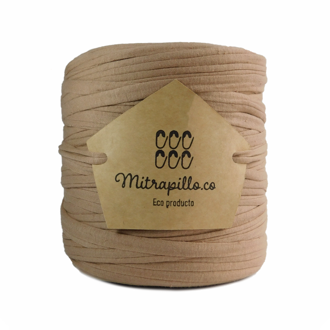 Trapillo algodón licrado capuchino