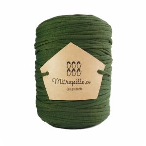 Trapillo algodón licrado verde botella