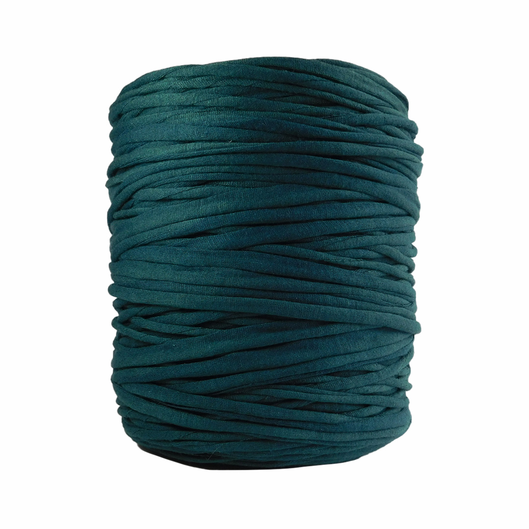 Trapillo algodón licrado verde esmeralda - Imagen 2