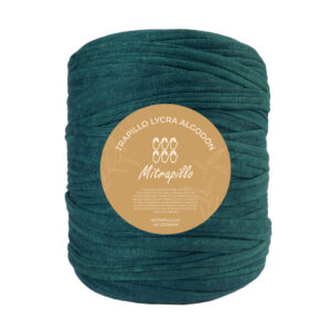 Trapillo algodón licrado verde esmeralda
