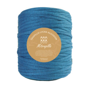 Trapillo algodón licrado Azul petróleo