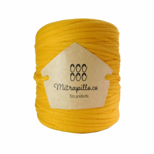 Trapillo algodón licrado mostaza