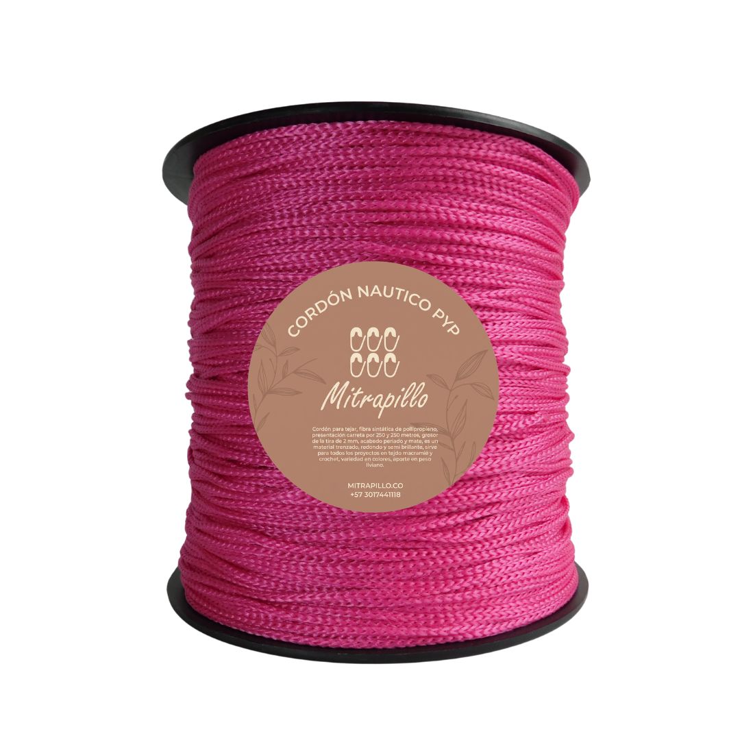 Cordón Pyp Rosa Fucsia x 500 m - 2mm
