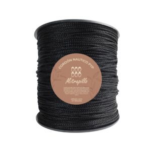 Cordón negro x 500m - 2mm