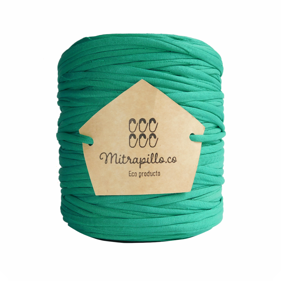 Trapillo pluma verde primavera