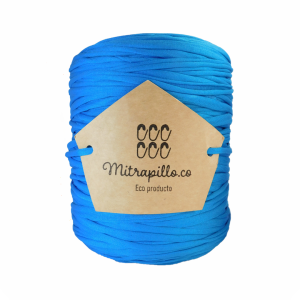 Trapillo pluma azul turquesa