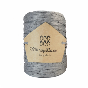 Cordón artesanal gris plata 4mm