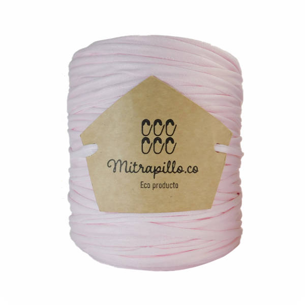 Trapillo pluma rosa pastel